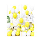 VIP Balon 30’lu Beyaz & Sarı Balon Seti – Helyum Uyumlu, Dayanıklı Parti ve Organizasyon Balonları