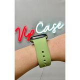 Vip Case 38mm-40mm-41mm 1 2 3 4 5 6 7 8 9 10 ve SE Serileri ile Uyumlu Apple Watch Silikon Kordon - Mint Yeşili