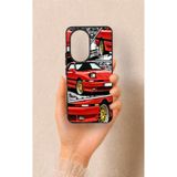 Vip Case Honor 200 5G Uyumlu Kırmızı Supra Desenli Silikon Kılıf