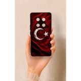 Vip Case Honor Magic 7 Lite 5G Uyumlu Kurt Türk Bayrağı Desenli Silikon Kılıf, Siyah