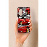 Vip Case Huawei Nova 9SE Uyumlu Kırmızı Supra Desenli Silikon Kılıf