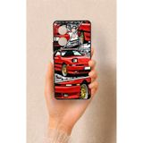 Vip Case İnfinix Zero 30 Uyumlu Kırmızı Supra Desenli Silikon Kılıf
