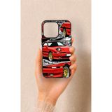 Vip Case iPhone 13 Pro Uyumlu Kırmızı Supra Desenli Silikon Kılıf