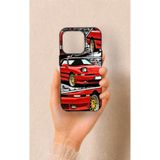 Vip Case iPhone 15 Pro Uyumlu Kırmızı Supra Desenli Silikon Kılıf