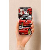 Vip Case Omix X5 Uyumlu Kırmızı Supra Desenli Silikon Kılıf