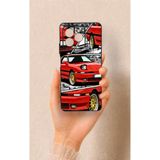 Vip Case Omix X7 Uyumlu Kırmızı Supra Desenli Silikon Kılıf