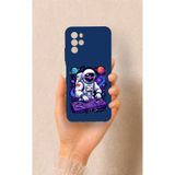 Vip Case Omix X700 Uyumlu Astronot DJ Desenli Silikon Kılıf, Lacivert