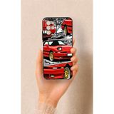 Vip Case Omix X700 Uyumlu Kırmızı Supra Desenli Silikon Kılıf