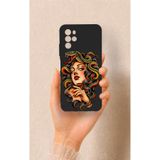 Vip Case Omix X700 Uyumlu Medusa Desenli Silikon Kılıf, Siyah, UV Baskı