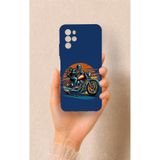 Vip Case Omix X700 Uyumlu Moto Rider Desenli Silikon Kılıf, Lacivert