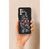 Vip Case Omix X700 Uyumlu Rubik Küp Desenli Silikon Kılıf, Siyah