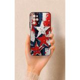 Vip Case Omix x700 Uyumlu Star Flag Desenli Silikon Kılıf, UV Baskı, Siyah