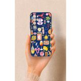 Vip Case Omix X700 Uyumlu Summer Desenli Silikon Kılıf, Lacivert