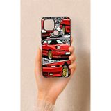 Vip Case Oppo A15 Uyumlu Kırmızı Supra Desenli Silikon Kılıf