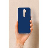 Vip Case Oppo A5 2020 ile Uyumlu Silikon Darbe Emici Rubber Kılıf, Lacivert