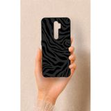 Vip Case Oppo A5 2020 ile Uyumlu Siyah Zebra Desenli Silikon Kılıf