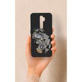 Vip Case Oppo A5 2020 Uyumlu Self Made Desenli Silikon Kılıf, Siyah
