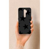 Vip Case Oppo A5 2020 Uyumlu Siyah Star Desenli Silikon Kılıf