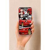 Vip Case Oppo A5 5G ile Uyumlu Kırmızı Supra Desenli Silikon Kılıf