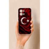 Vip Case Oppo A6 Pro Uyumlu Kurt Türk Bayrağı Desenli Silikon Kılıf, Siyah