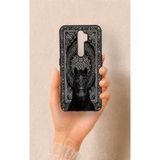 Vip Case Oppo A9 2020 ile Uyumlu Etnik At Figürü Desenli Silikon Kılıf, Siyah
