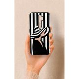 Vip Case Oppo A9 2020 ile Uyumlu Madam Marica Desenli Silikon Kılıf, Siyah