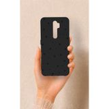 Vip Case Oppo A9 2020 ile Uyumlu, Mini Siyah Yıldız Desenli, Silikon Kılıf