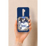 Vip Case Oppo A9 2020 ile Uyumlu Royals Desenli Silikon Kılıf, Lacivert