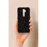 Vip Case Oppo A9 2020 ile Uyumlu Siyah Leopar Desenli Silikon Kılıf