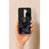 Vip Case Oppo A9 2020 Uyumlu King Desenli Silikon Kılıf, Siyah