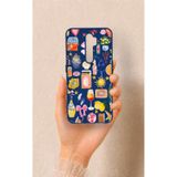 Vip Case Oppo A9 2020 Uyumlu Summer Desenli Silikon Kılıf, Lacivert