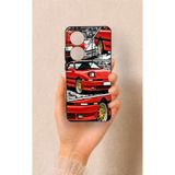 Vip Case Oppo Reno 11F Uyumlu Kırmızı Supra Desenli Silikon Kılıf