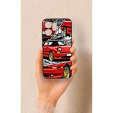 Vip Case Oppo Reno 14F Uyumlu Kırmızı Supra Desenli Silikon Kılıf