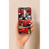 Vip Case Oppo Reno 2Z Uyumlu Kırmızı Supra Desenli Silikon Kılıf