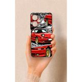 Vip Case Poco F5 Uyumlu Kırmızı Supra Desenli Silikon Kılıf