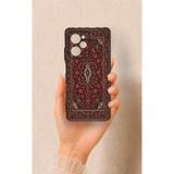 Vip Case Poco X5 Pro Uyumlu Acem Halı Desenli Silikon Kılıf, Siyah