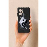 Vip Case Poco X5 Pro Uyumlu İyi ve Kötü Desenli Silikon Kılıf, Siyah