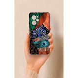 Vip Case Poco X5 Pro Uyumlu Kaplan Desenli Silikon Kılıf, Siyah