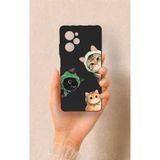 Vip Case Poco X5 Pro Uyumlu Kedi Ekibi Desenli Silikon Kılıf, Siyah