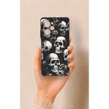 Vip Case Poco X5 Pro Uyumlu Kuru Kafa Desenli Darbe Emici Silikon Kılıf, Siyah