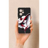 Vip Case Poco X5 Pro Uyumlu Matmazel Desenli Silikon Kılıf, Siyah