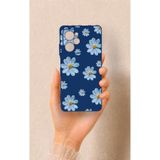 Vip Case Poco X5 Pro Uyumlu Mavi Papatya Desenli Silikon Kılıf