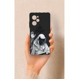 Vip Case Poco X5 Pro Uyumlu Not Today Desenli Silikon Kılıf, Siyah