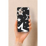 Vip Case Poco X5 Pro Uyumlu Siyah Mega Star Desenli Silikon Kılıf