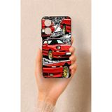 Vip Case Realme 10 Uyumlu Kırmızı Supra Desenli Silikon Kılıf