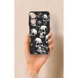 Vip Case Realme 10 Uyumlu Kuru Kafa Desenli Darbe Emici Silikon Kılıf, Siyah