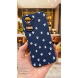 Vip Case Realme 10 Uyumlu Mini Papatya Desenli Silikon Darbe Emici Rubber Kılıf, Lacivert