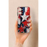 Vip Case Realme 10 Uyumlu Star Flag Desenli Silikon Kılıf, UV Baskı, Siyah