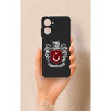 Vip Case Realme 10 Uyumlu Türk Arması Desenli Silikon Kılıf, Siyah