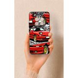 Vip Case Realme 12 4G Uyumlu Kırmızı Supra Desenli Silikon Kılıf